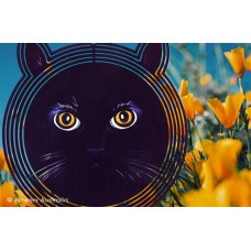 Black Cat Wind Spinner