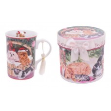 Christmas Cats & Dogs Mug in Gift Box