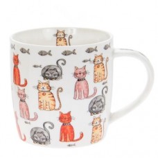 Faithful Friends Cat Mug - Multi Cats