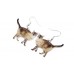 Bengal Cat Stroll Acrylic Earrings