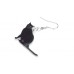 Black Cat Sitting Acrylic Earrings