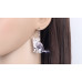 Grey Tabby Cat Acrylic Earrings