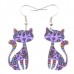 Happy Kitty Acrylic Earrings