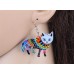 Elizabethan Cat Acrylic Earrings