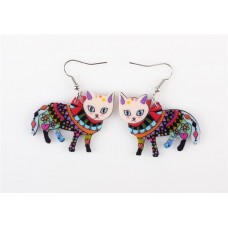 Elizabethan Cat Acrylic Earrings